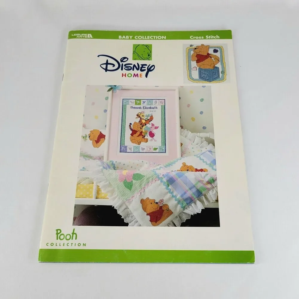 Vintage Disney Home Winnie The Pooh Baby Cross Stitch Pattern Book 3125 Y2K 90s